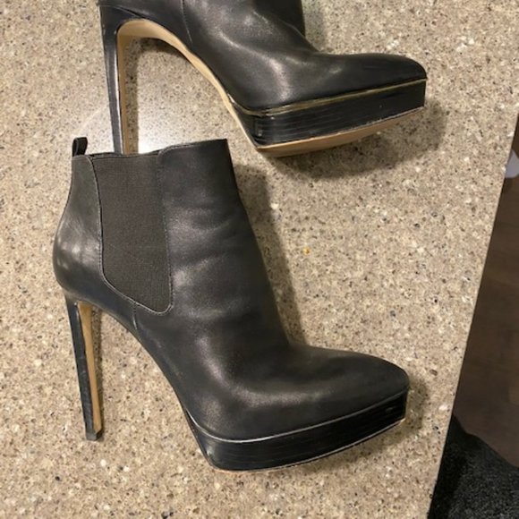 Michael Kors Black Leather Bootie - Picture 3 of 10